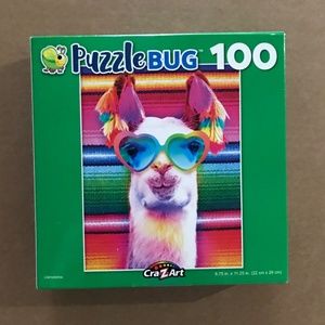 B1 NWOT PuzzleBug 100 Piece Llama